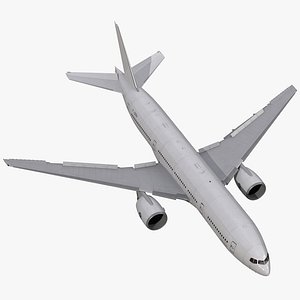 3d model of boeing 777-200 generic rigged
