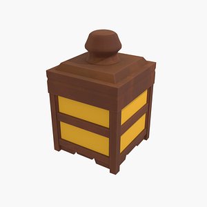 3D stylized lattern model