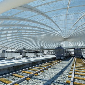 Train Station Building Interior 2