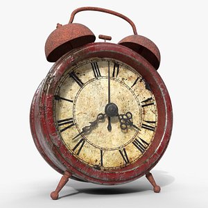 Realistic alarm vintage clock