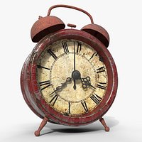 Realistic alarm vintage clock