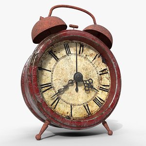 Realistic alarm vintage clock