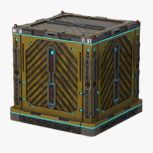 Sci-Fi Crate 3D model