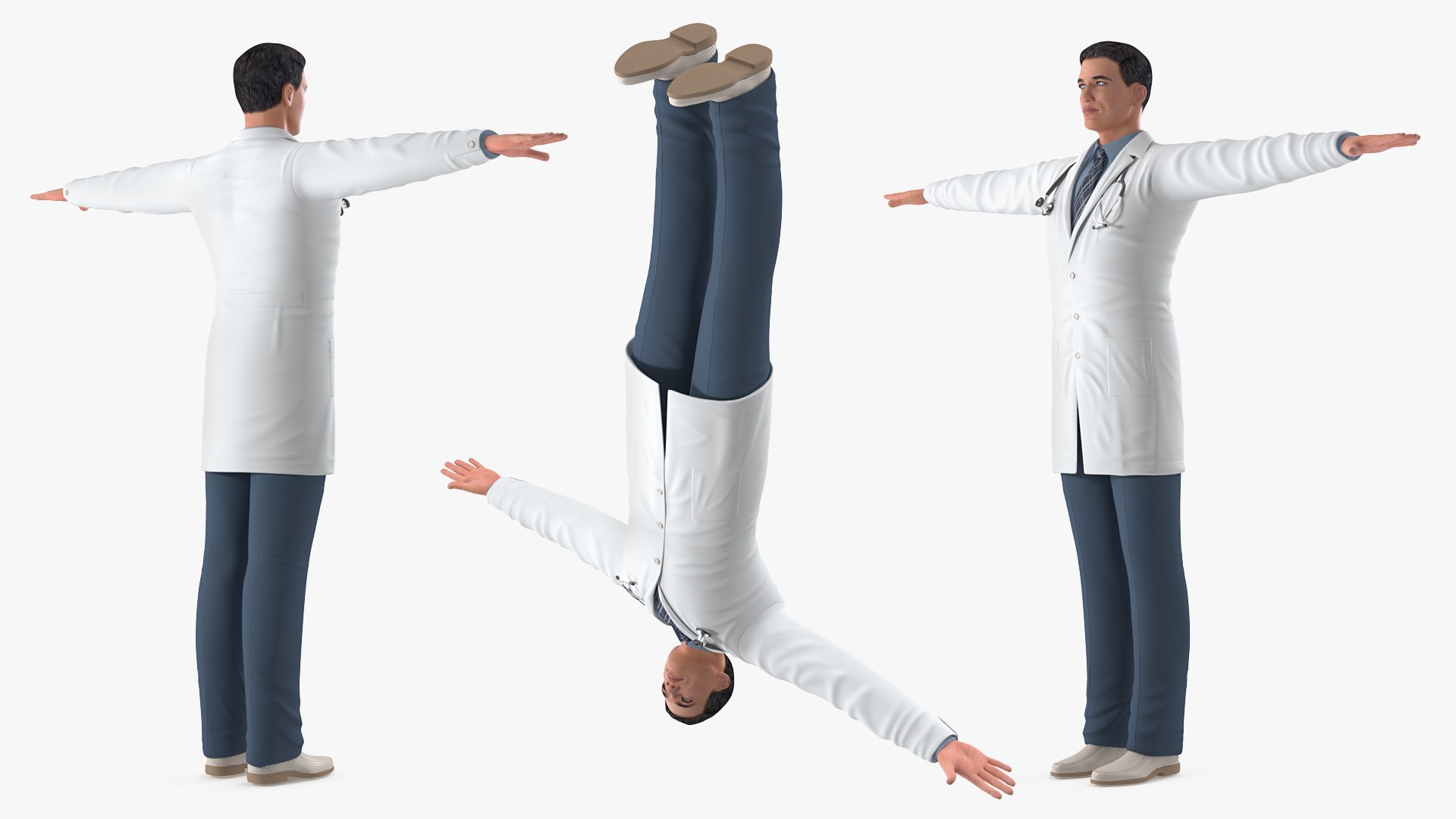 Male Doctor T-pose 3D Model - TurboSquid 1517759