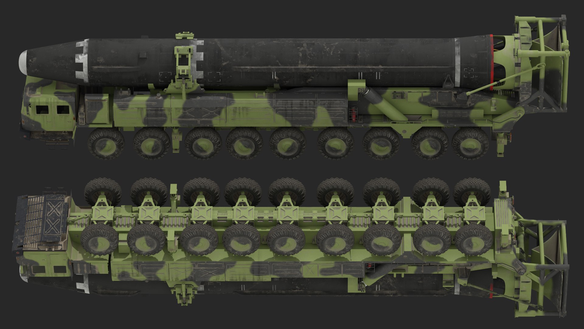 transporter erector vehicle hwasong-15 3D model https://p.turbosquid.com/ts-thumb/DC/hAB3TF/1g6hdLCW/hwasong15transportererectorvehiclewithintercontinentalballisticmissiledirty3dmodel006/jpg/1584464161/1920x1080/fit_q87/1296ad60e0348b8fb9a230300db10ce593dac130/hwasong15transportererectorvehiclewithintercontinentalballisticmissiledirty3dmodel006.jpg