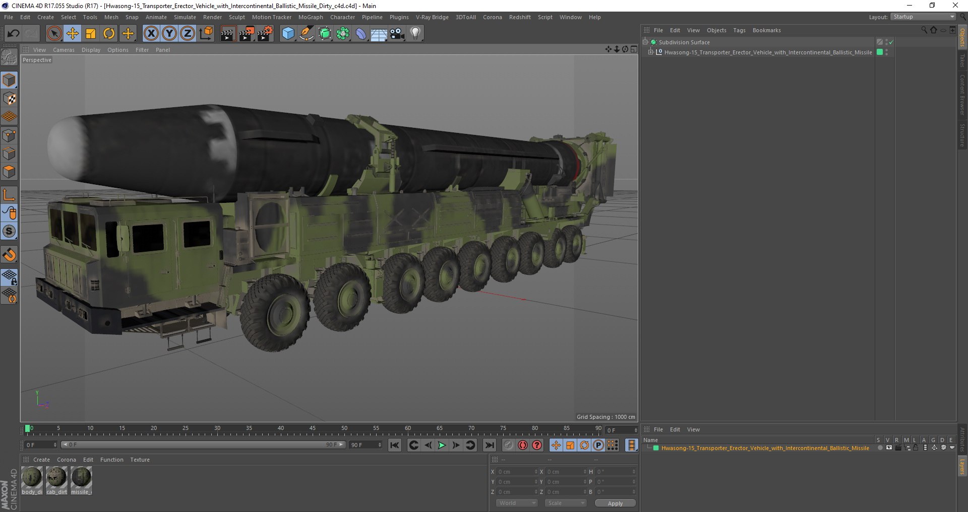 transporter erector vehicle hwasong-15 3D model https://p.turbosquid.com/ts-thumb/DC/hAB3TF/DU1t26Kb/hwasong15transportererectorvehiclewithintercontinentalballisticmissiledirty3dmodel030/jpg/1584464241/1920x1080/fit_q87/d54ee45a11a24b1d189f656d4068c2b562a7e6b7/hwasong15transportererectorvehiclewithintercontinentalballisticmissiledirty3dmodel030.jpg