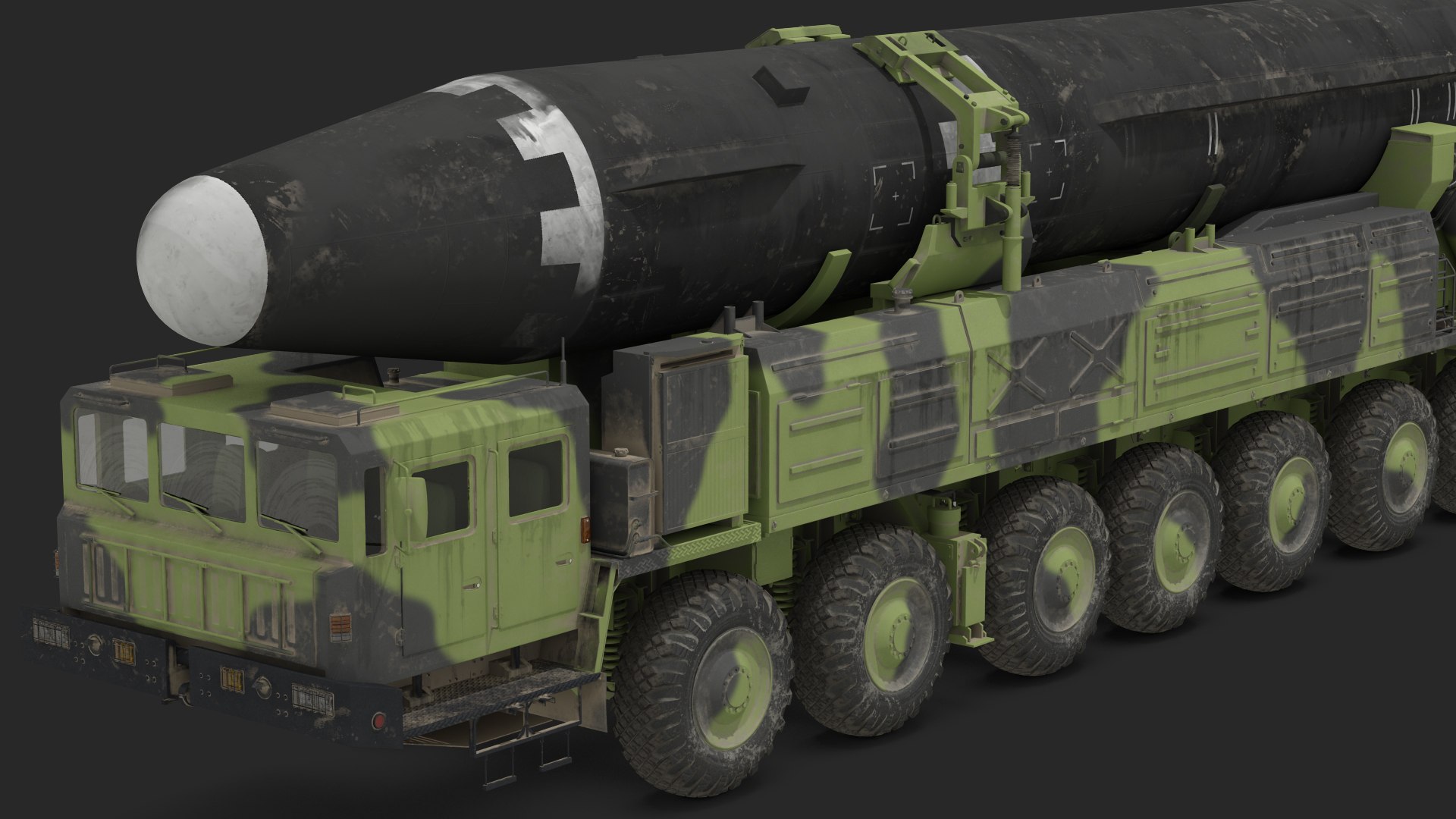 transporter erector vehicle hwasong-15 3D model https://p.turbosquid.com/ts-thumb/DC/hAB3TF/YUnVfIGW/hwasong15transportererectorvehiclewithintercontinentalballisticmissiledirty3dmodel010/jpg/1584464174/1920x1080/fit_q87/dd1d931359631347b1d188ef660dd2880968be3e/hwasong15transportererectorvehiclewithintercontinentalballisticmissiledirty3dmodel010.jpg