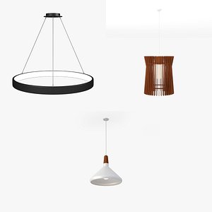 Lamps collection 3D model