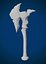 Ascia stilizzata Arma Low Poly Game Ready 1k Tris