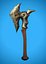 Ascia stilizzata Arma Low Poly Game Ready 1k Tris