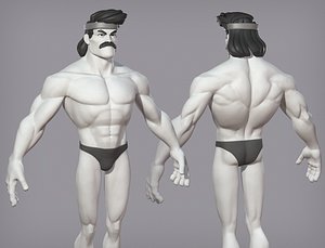 character cartoon 3D model
