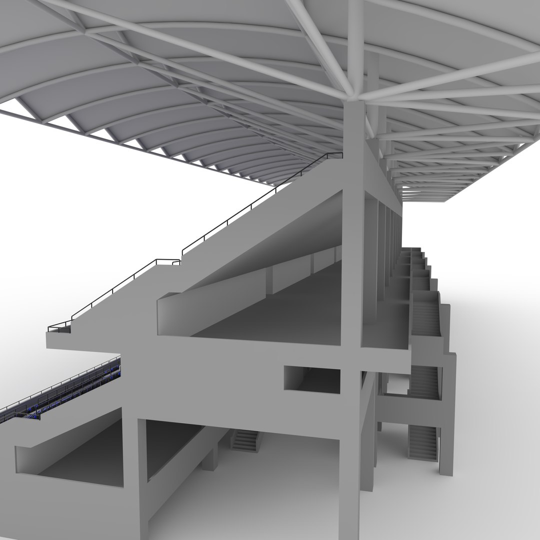 3D Stadium Tribune 11 - TurboSquid 2397488