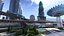 3D future city futuristic architecture