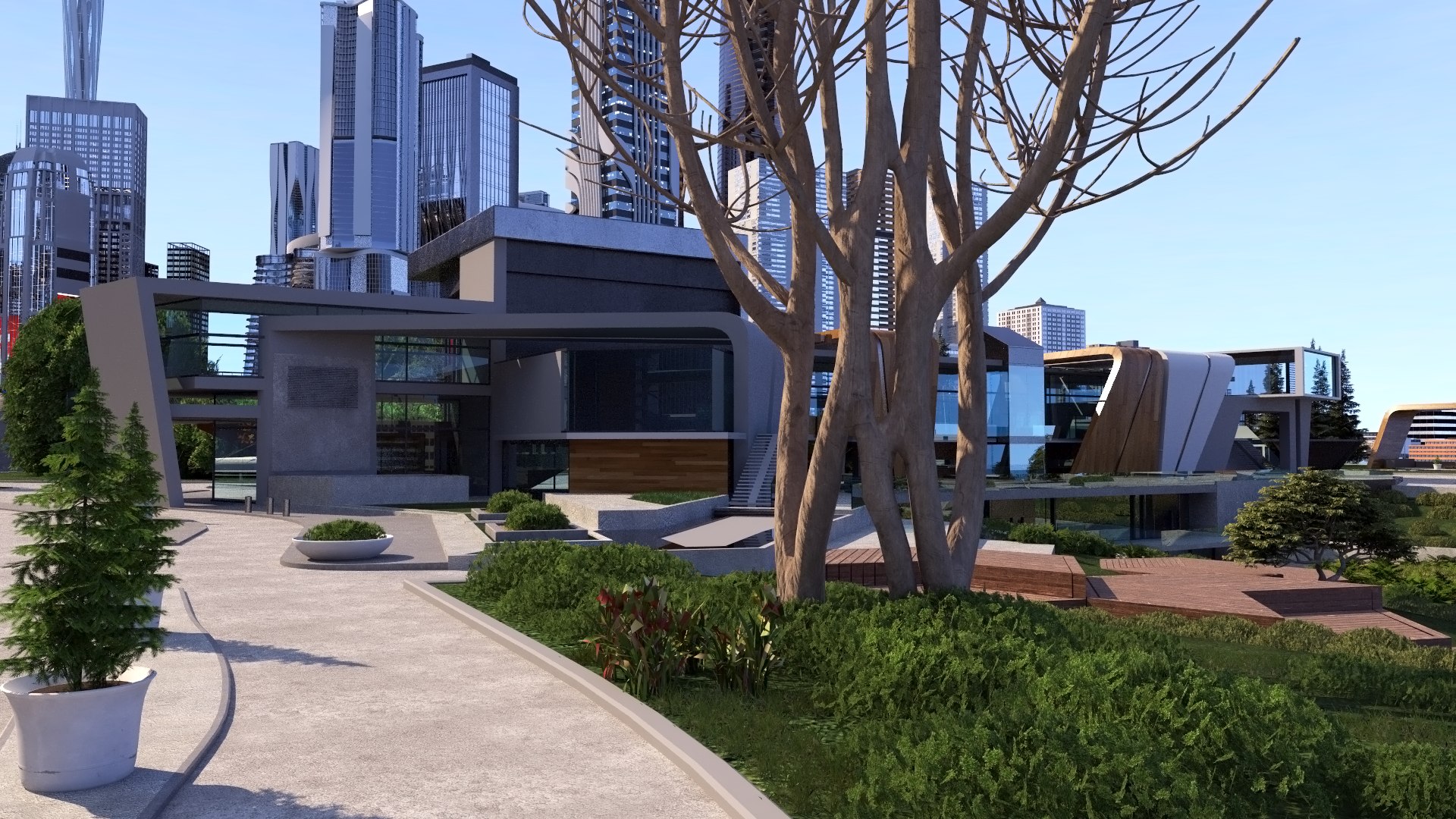 3D future city futuristic architecture https://p.turbosquid.com/ts-thumb/DC/qFmZkO/G3vQZRcb/gar1/png/1595311251/1920x1080/fit_q87/807736413013e71db460a9fafc970af02c6f5842/gar1.jpg