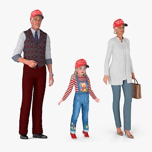 People Wearing Trump Hat Collection