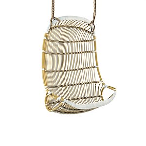 Double Hanging Rattan Chair