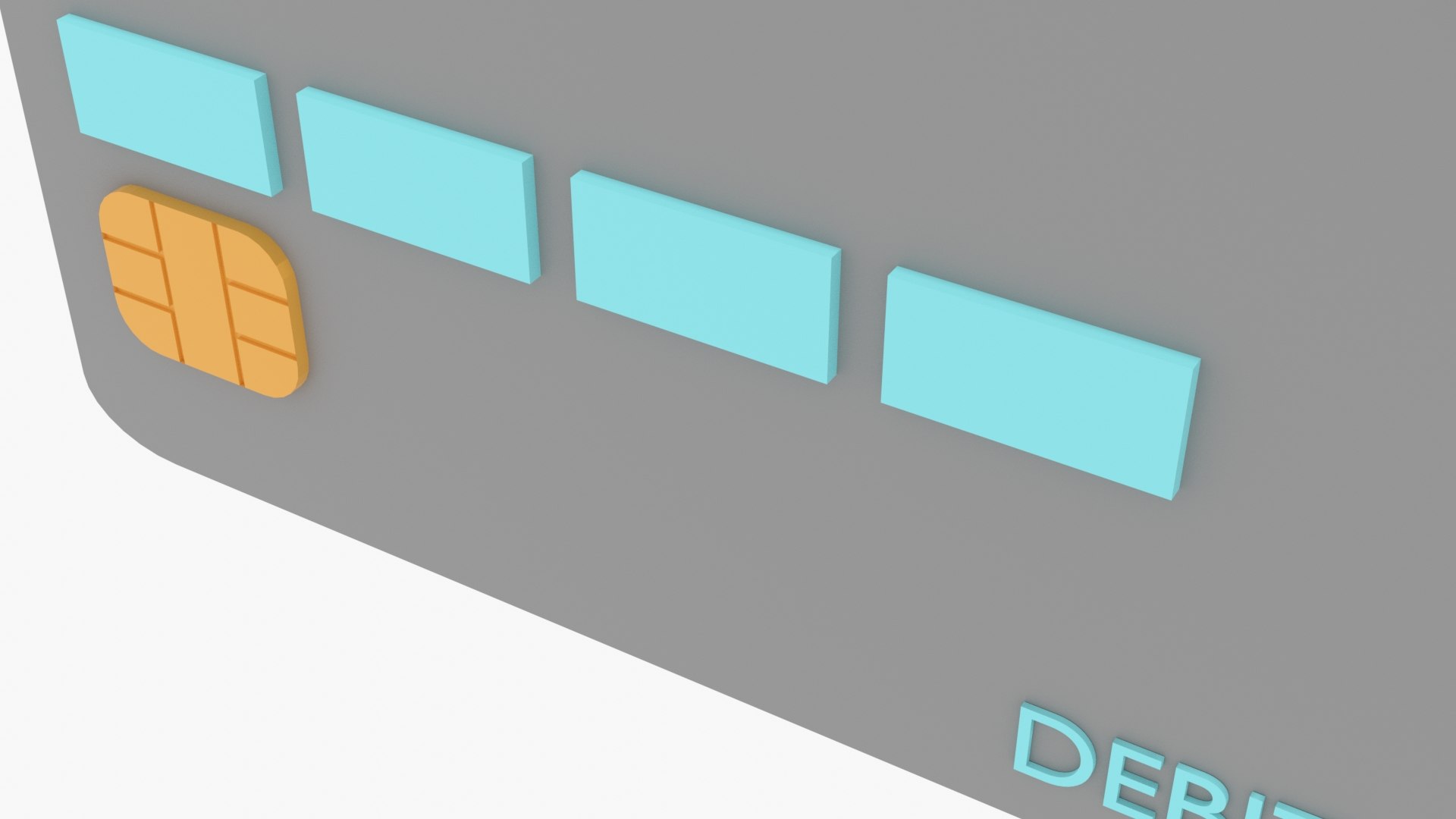 3D Debit Card TurboSquid 1947429