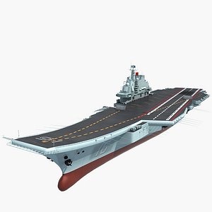 chinese aircraft carrier liaoning 3D model