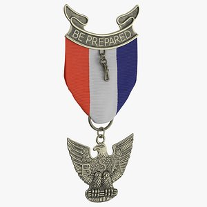 boy scout medal honor 3D model