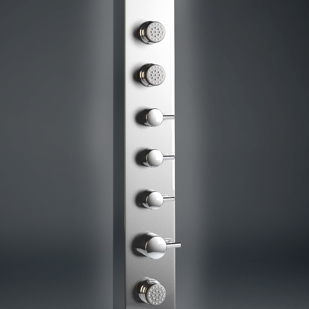 obj chrome hydromassage panel https://p.turbosquid.com/ts-thumb/DD/42D3Lo/iXhX7iR1/hydromassage_panel_crop/jpg/1275314185/1920x1080/fit_q87/ccf487deb29fc6692952a35560db9a447d7301cf/hydromassage_panel_crop.jpg