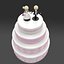 3d model wedding cake