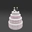 3d model wedding cake