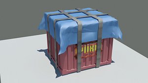 3D model pubg airdrop