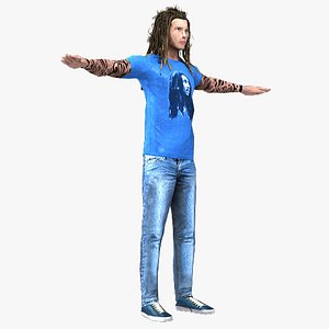 3d male character model