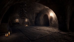 3D old catacombs