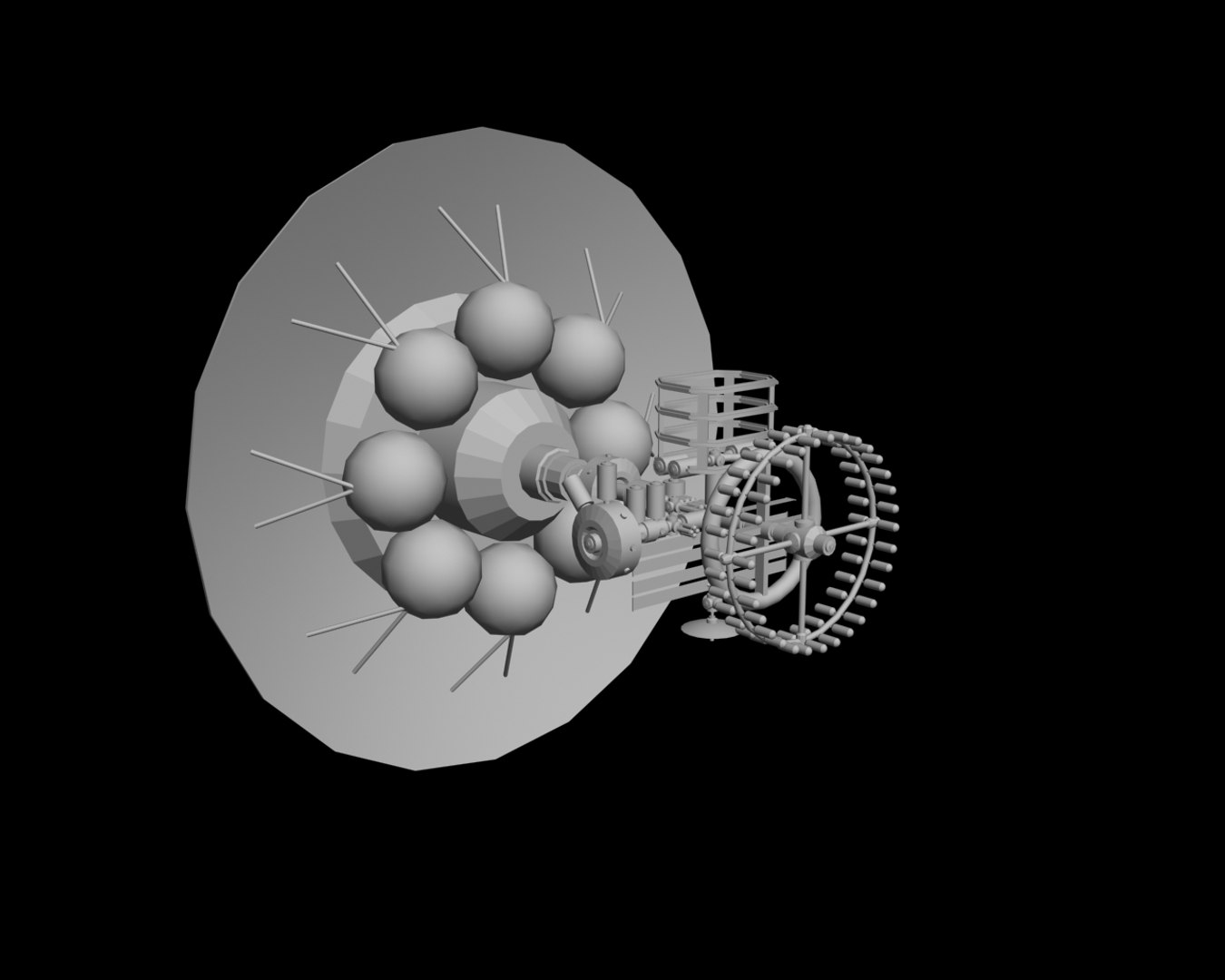 Sci Fi Space Station 3d Model