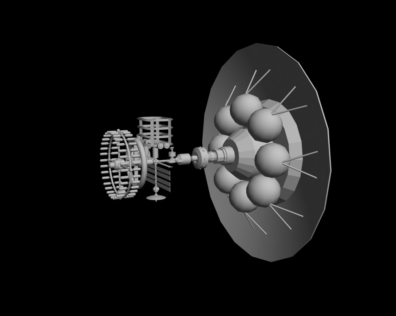 Sci Fi Space Station 3d Model