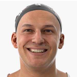 3D marcus human head smile