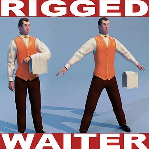 waiter rigged biped max