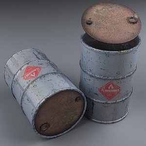 barrel modeled realistic 3D model