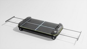 SciFi Carriage drone PBR High Med Low poly