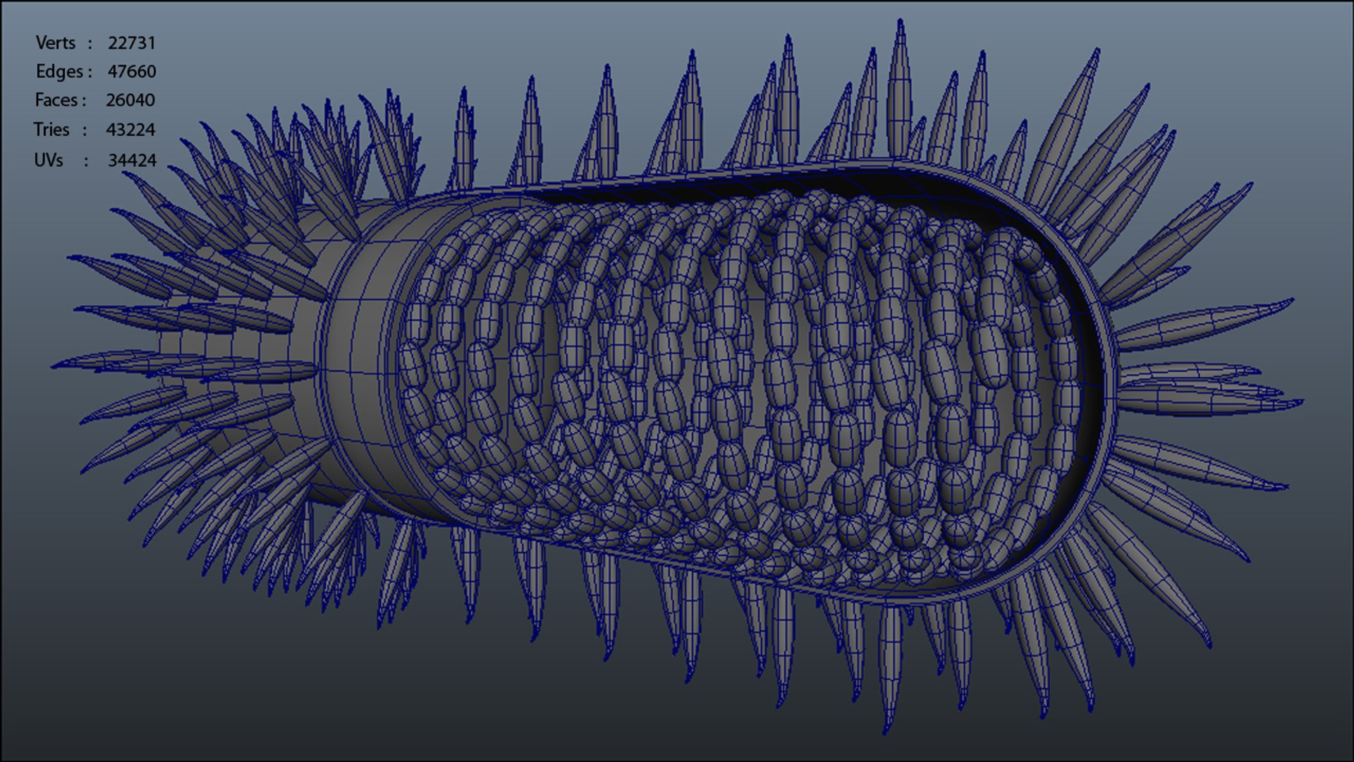rabdo virus 3d obj