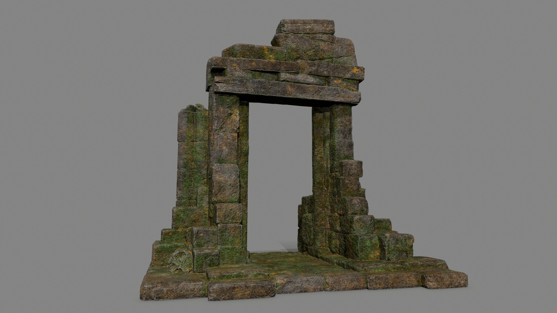 3D Ruin Gate - TurboSquid 2144965