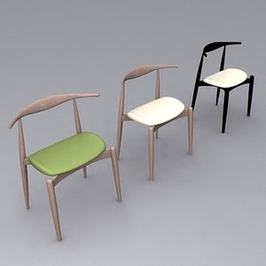 wegner ch20 elbow chair 3d model