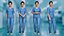Enfermera profesional con uniforme médico, modelo 3D realista