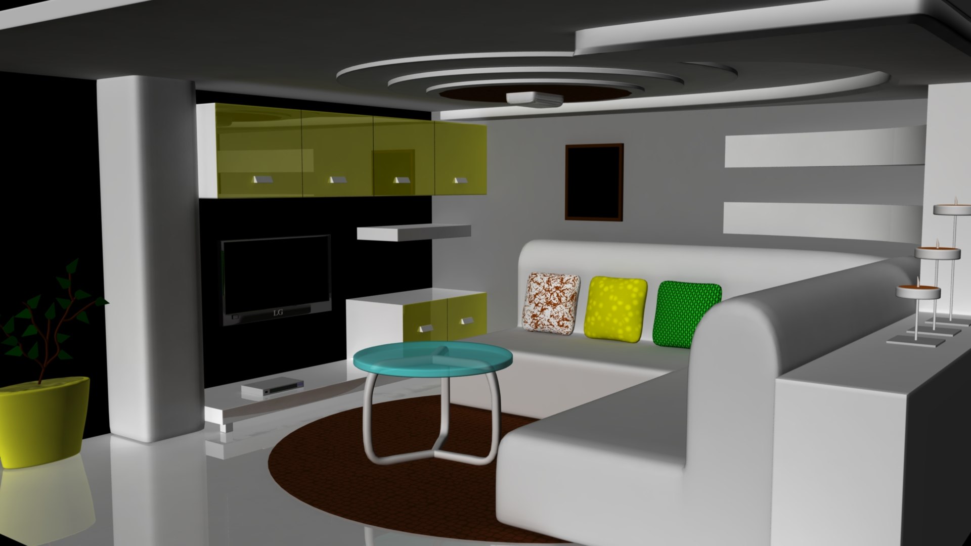 Interior Hall Render 3D - TurboSquid 1347455