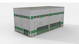 3D Authentic Chinese Industrial Workshop