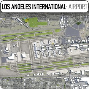 3D model los angeles international airport