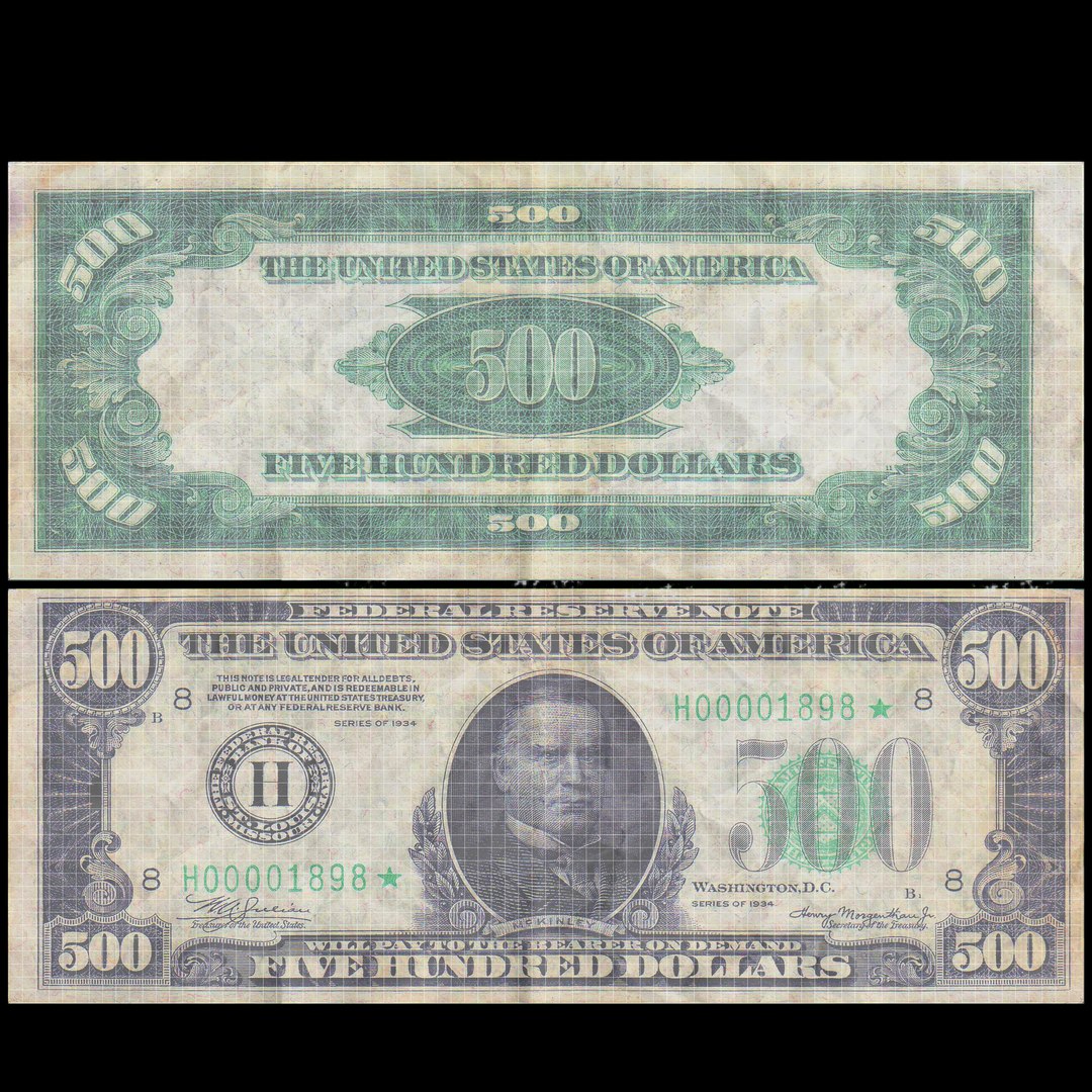 3ds 500 Dollars Bill