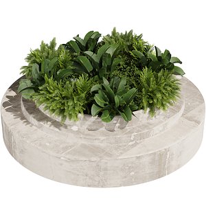 3D plant vol 782 - garden - palm - banana - bush