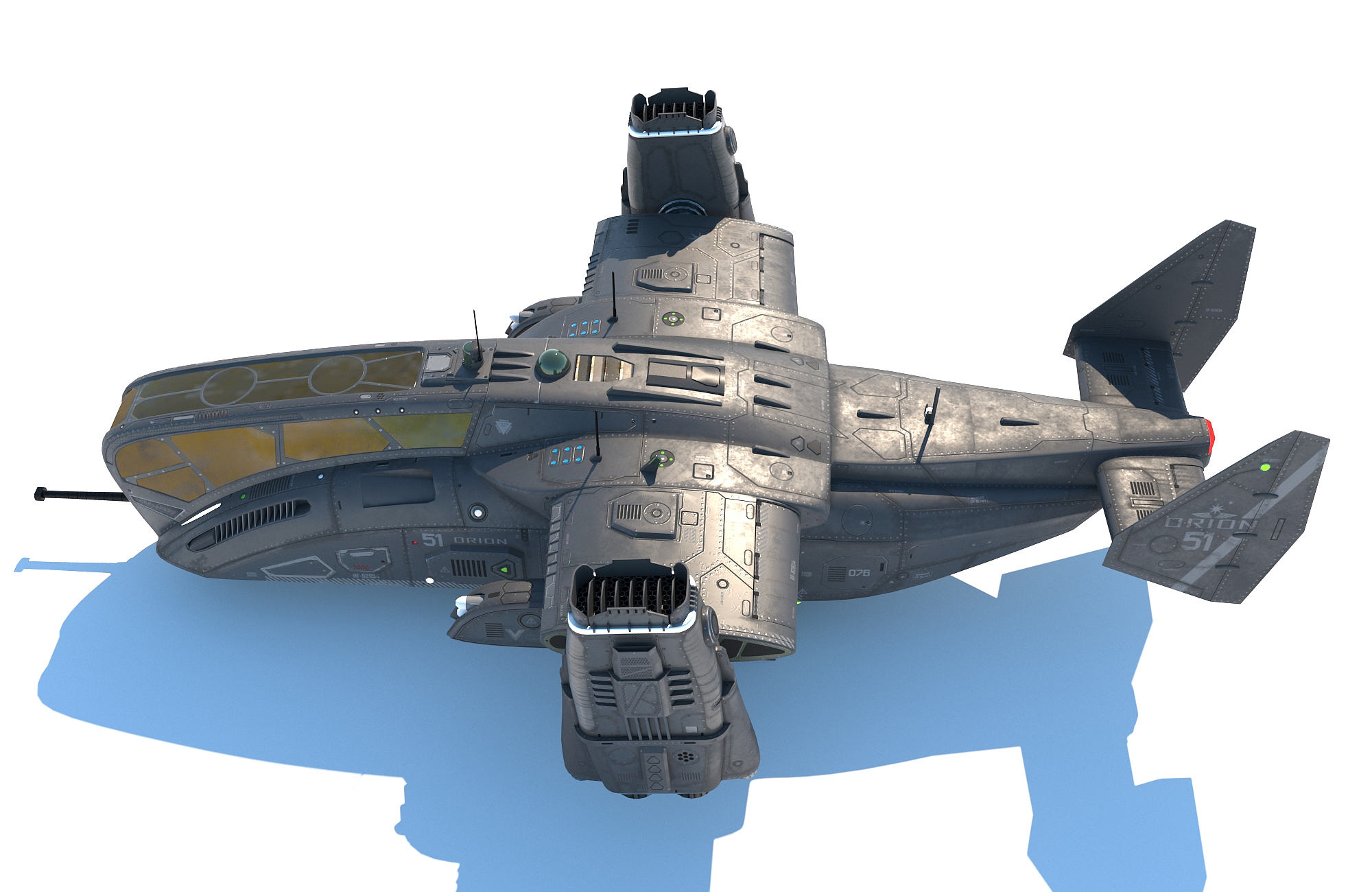 Dropship spaceship model - TurboSquid 1666113