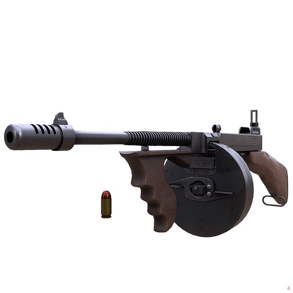 modèle 3D de Mitraillette Thompson - TurboSquid 2229191