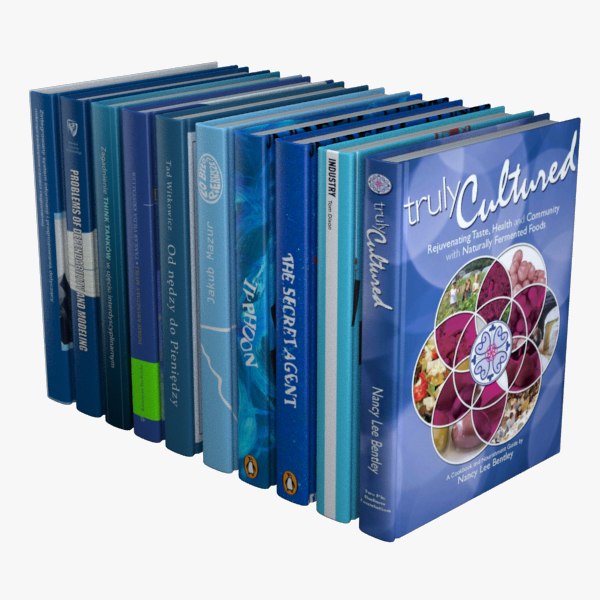 3D модель Синие Книги - TurboSquid 719409