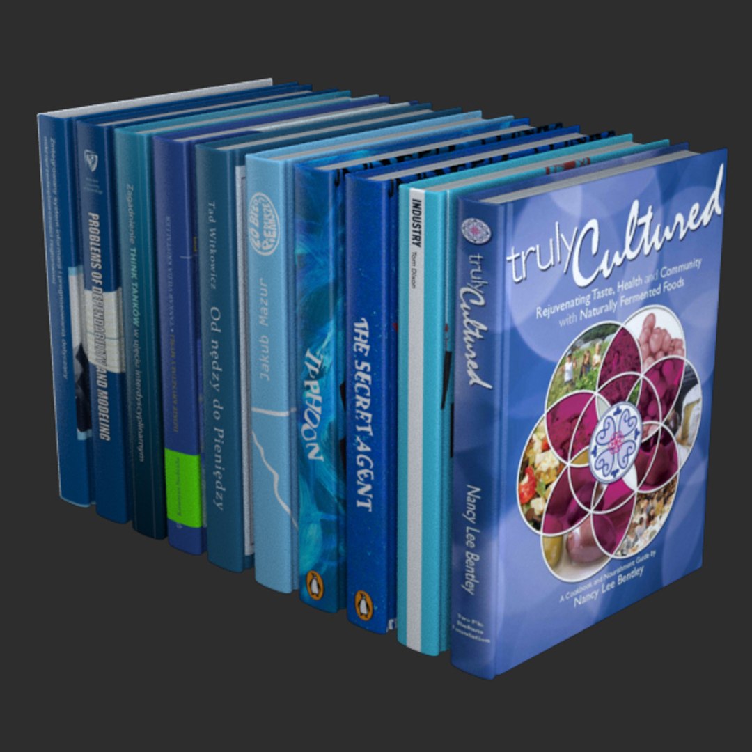 Blue Books 3d Model