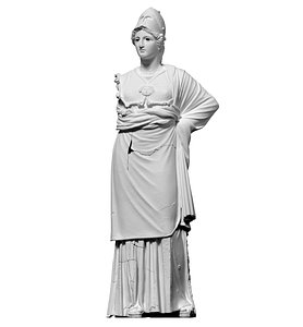 free scan statue athena minerva 3d model