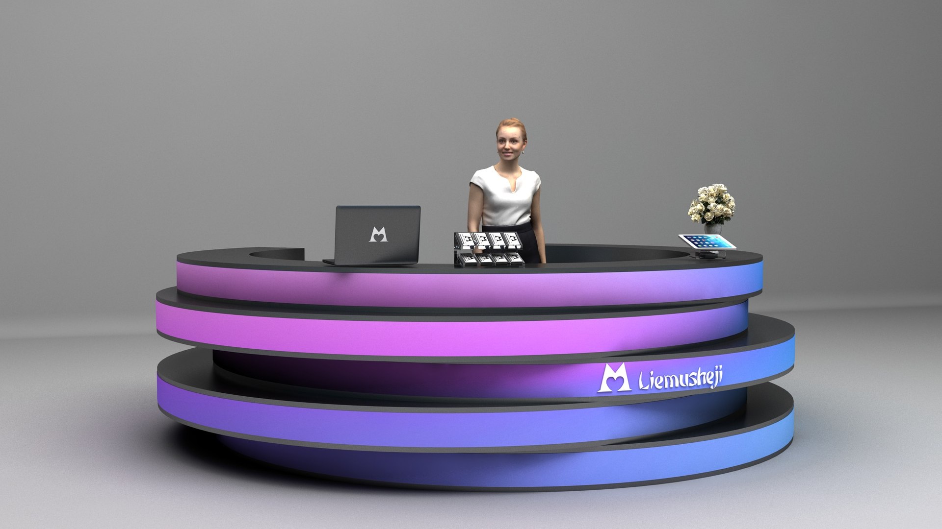 reception desk model https://p.turbosquid.